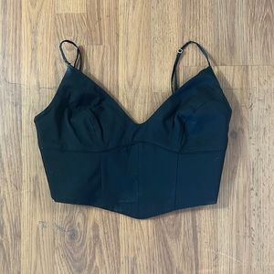 Aritzia Babaton Black Corset Top